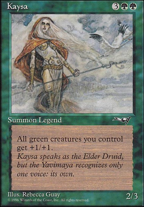 Kaysa feature for Kaysa, 90s Green Stompy Commander