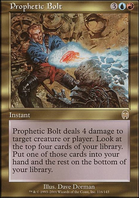 Prophetic Bolt feature for Counterburn (Premodern)