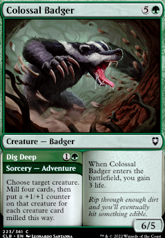 Colossal Badger feature for Graveyard Smash - Paper