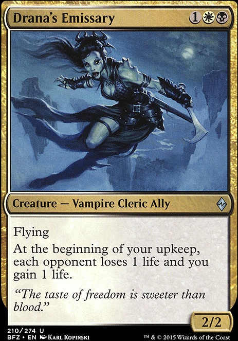 Drana's Emissary feature for B/W Vampire Ally Gluttony Standard updated OGW