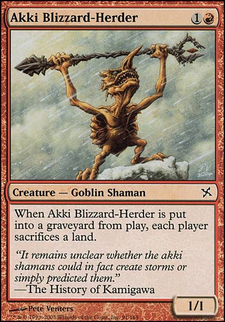 Akki Blizzard-Herder feature for Land Destruction