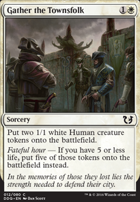 Gather the Townsfolk feature for Strength in Numbers- Humans of Innistrad