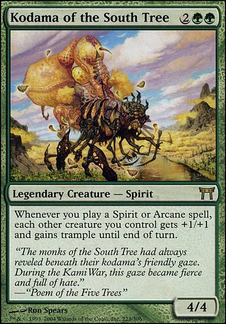 Kodama of the South Tree feature for Arcane Spirit Deck