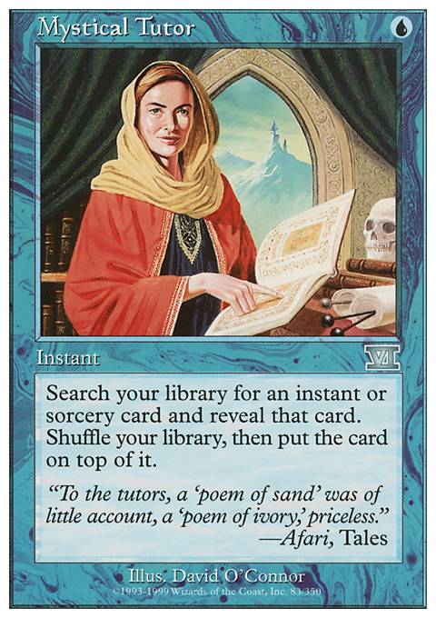 Mystical Tutor feature for Four and One: a Tale of Infinite Mana