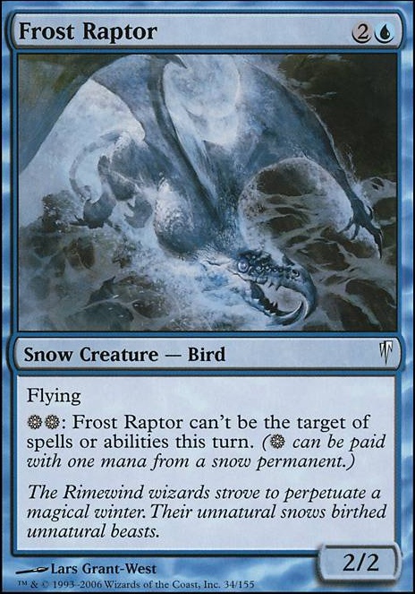 Frost Raptor FOIL Coldsnap NM-M Blue Common MAGIC THE GATHERING CARD ABUGames 