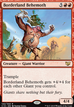 Borderland Behemoth feature for Look at my giant deck.