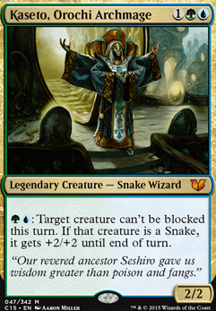 Kaseto, Orochi Archmage feature for Kaseto, Orochi Archmage Snake Tribal EDH