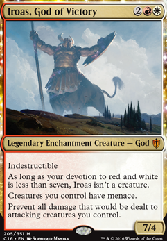 Iroas, God of Victory feature for R/W Iroas EDH Budget Friendly