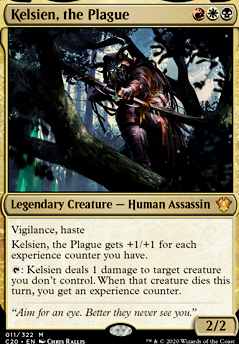 Kelsien, the Plague feature for Deathtouch Ping