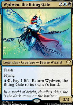 Wydwen, the Biting Gale feature for Dimir Faerie Tribal: Hyperballad
