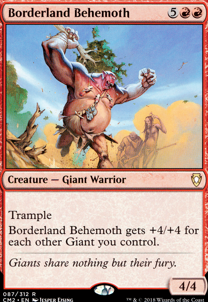 Giant tribal / EDH MTG Deck)