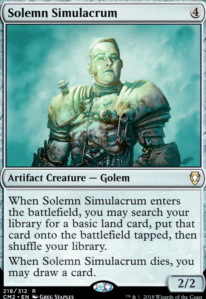 Featured card: Solemn Simulacrum