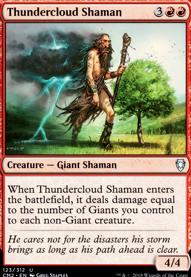 Thundercloud Shaman feature for giant stompy giants