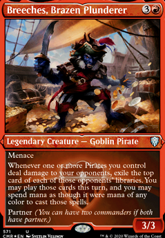Breeches, Brazen Plunderer feature for Pauper Pirates Pillaging Opponents' Playthings