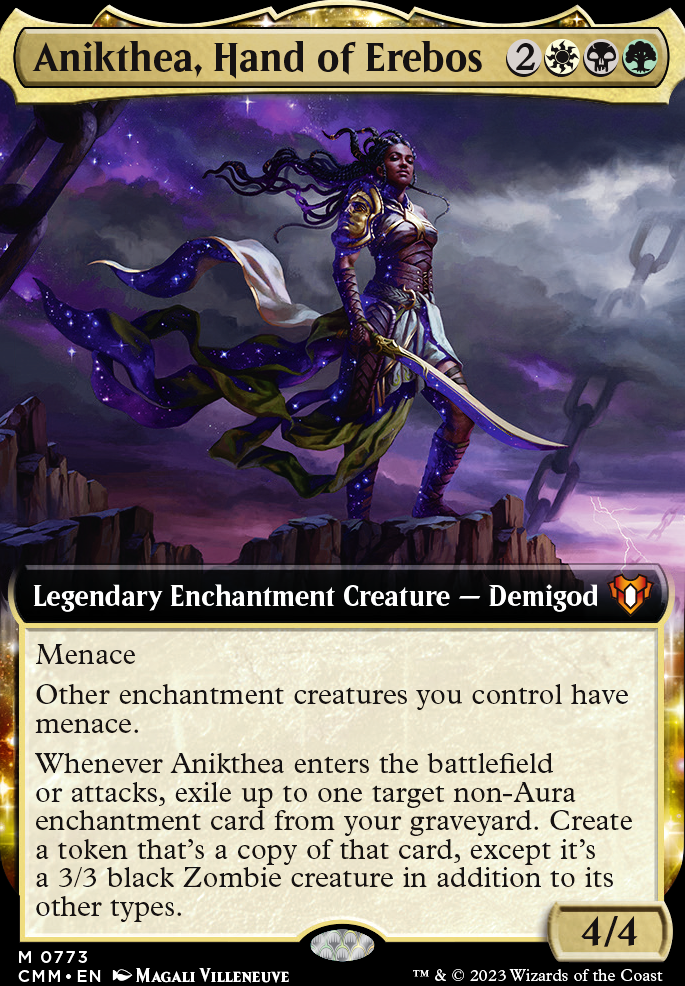 Anikthea, Hand of Erebos feature for Enchantment Recursion.