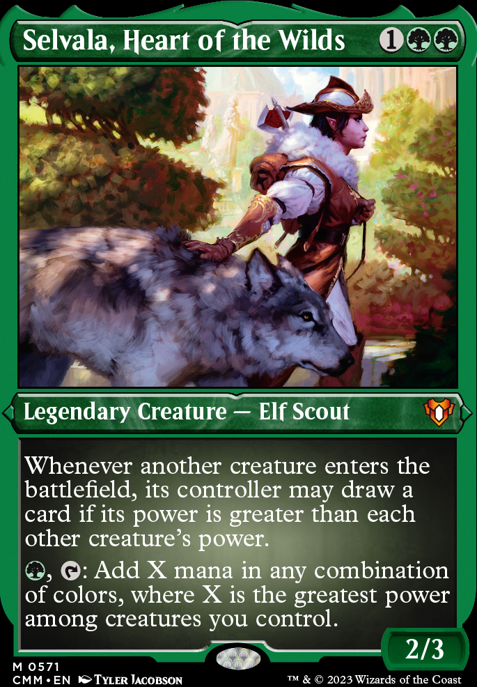 Commander: altered Selvala, Heart of the Wilds