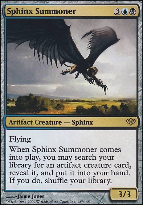 SPHINX SUMMONER Commander 2016 MTG Gold Artifact Creature — Sphinx Rare