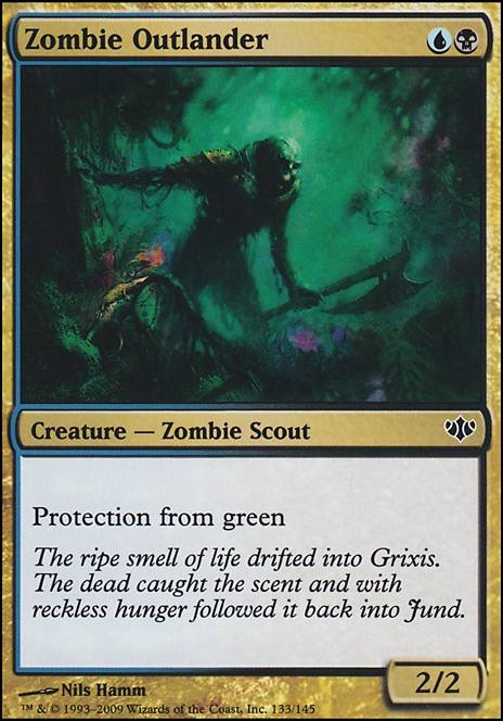 Zombie Outlander feature for dimir zombie tribal