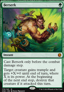 Berserk feature for five color domain pump spells delver