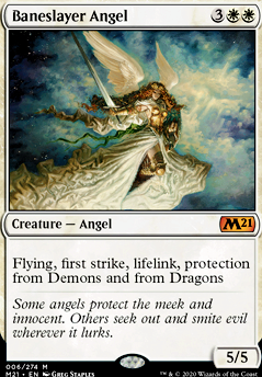 Baneslayer Angel feature for Anjo do Destino + Fichas de Anjo