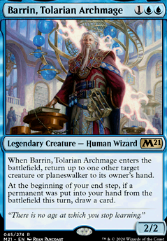 Barrin, Tolarian Archmage feature for Mono White Humans V2