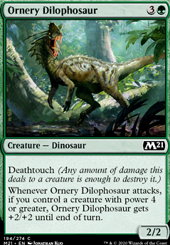 Featured card: Ornery Dilophosaur