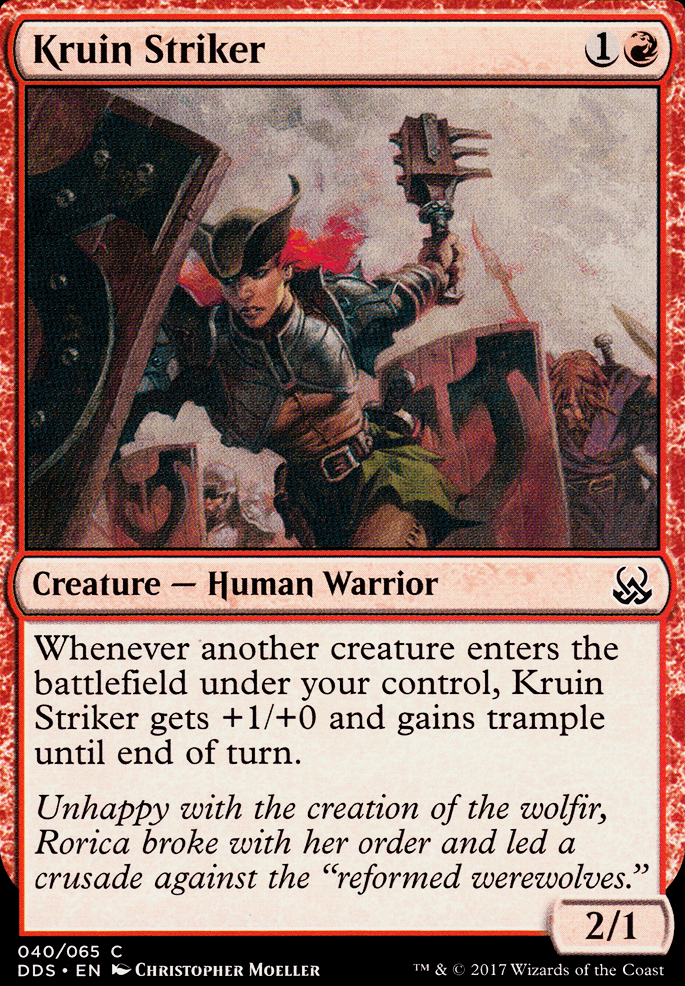 Kruin Striker feature for Avacyn Restored R/W Humans (Drafted)