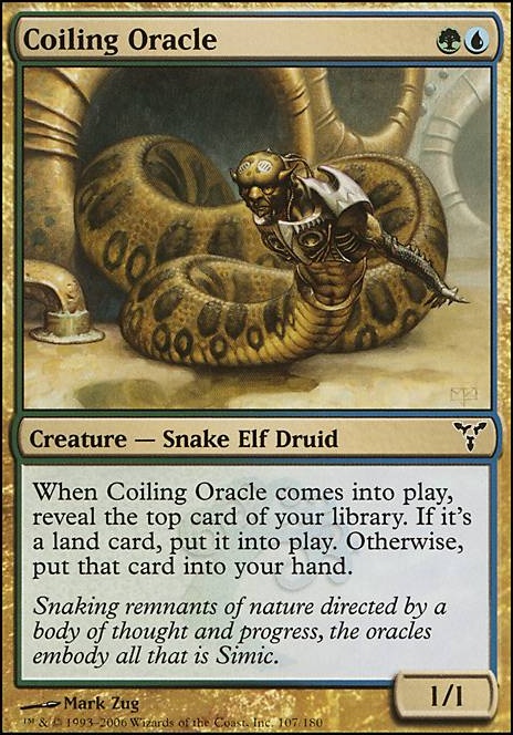 Coiling Oracle feature for Xyris Budget Snake Tribal
