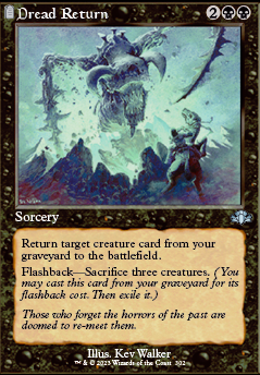 Dread Return feature for Manaless Dredge//Aggro Sideboard