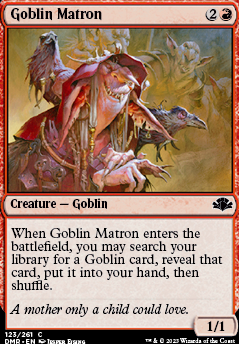 Goblin Matron feature for Rakdos Goblins