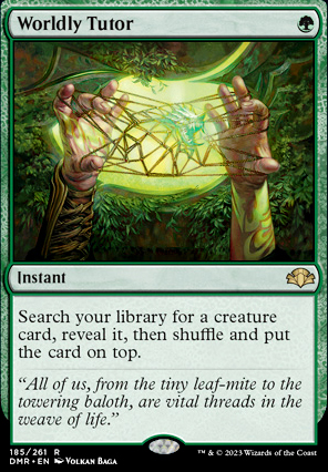 Featured card: Worldly Tutor