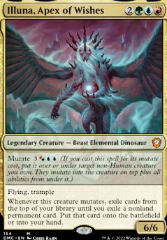 Illuna, Apex of Wishes feature for Mail-order monsters (Temur mutants/creature-only)