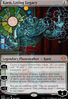 Karn, Living Legacy feature for Karn, Silver Golem 2.0
