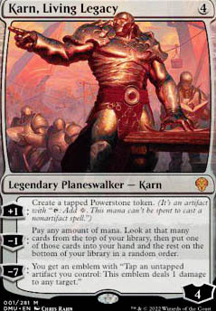Karn, Living Legacy feature for Strangely Consistent Control