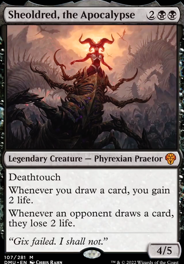 Sheoldred, the Apocalypse feature for Draw Drain