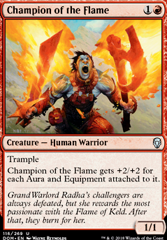 Champion of the Flame feature for Mono R Heroic (Pauper) v.2