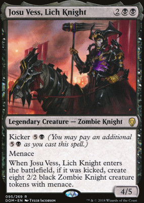 Josu Vess Lich Knight Near Mint Normal English Magic Card Dominaria MTG TCG