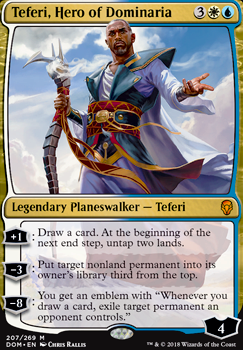 Teferi, Hero of Dominaria feature for UW Control without Back to Basics (Gerlander)