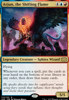 Arjun, the Shifting Flame feature for Izzet Wheel