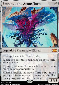 Emrakul, the Aeons Torn feature for From Human to God (Azorius Polymorph Control)