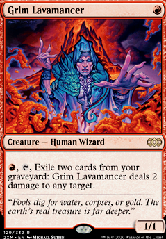 Grim Lavamancer feature for Mono Red Burn