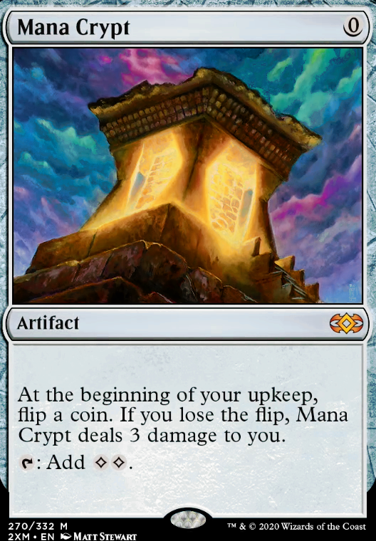 Mana Crypt Magic Trading Card GENERIC Custom Alternate Extended Art 