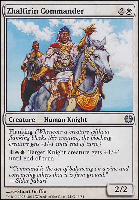 White 60 Cards Flanking Knights : Custom Magic MTG Casual Deck 