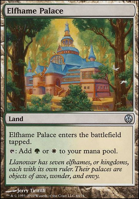 Elfhame Palace feature for Atraxa upgraded