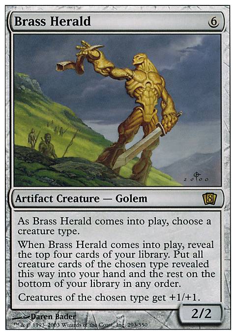 Brass Herald feature for The Bones To Build Your Tribal Deck