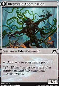 Ulvenwald Abomination feature for Eldrazi Werewolf EDH