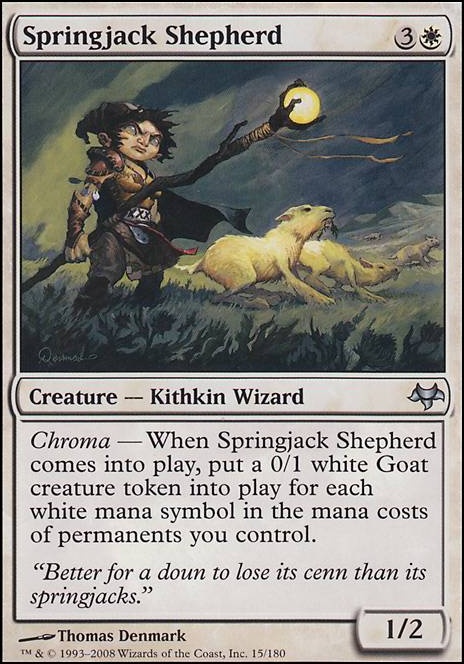 Springjack Shepherd feature for Pauper EDH: You've goat to be kidding me.