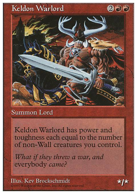 Featured card: Keldon Warlord