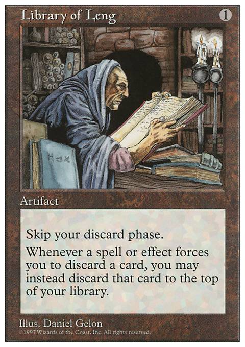 Library of Leng Revised 3rd Edition EX Magic MTG 