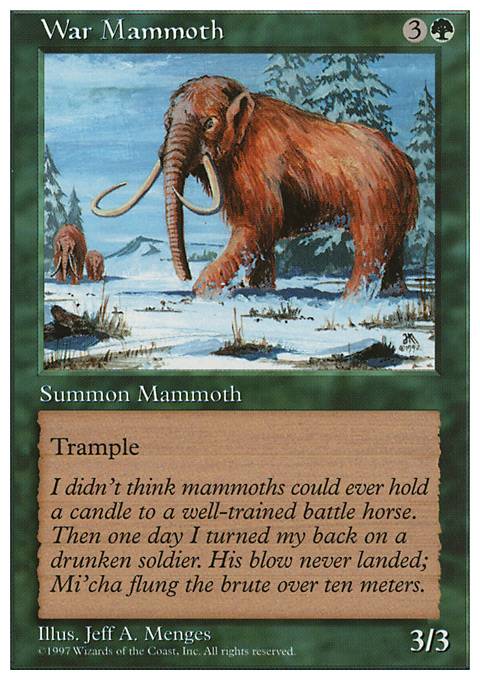 Featured card: War Mammoth